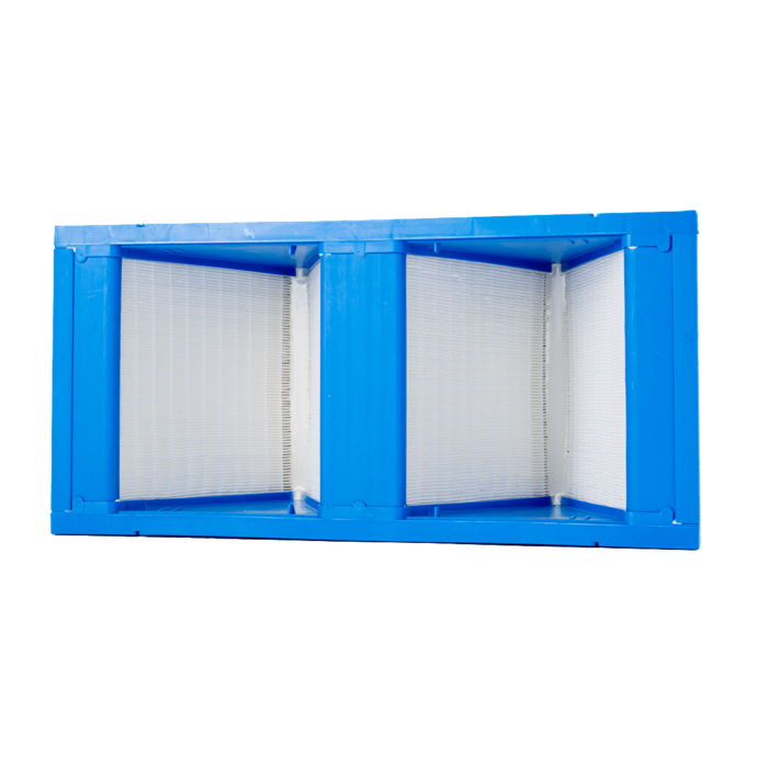 12x24x12 95% MERV 14 MiniPleat 2V-bank Filter